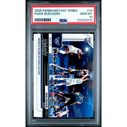 Graded 2025 Panini Instant Paige Bueckers #14 Rookie RC Basketball Card PSA 10 Gem Mint | Hall of Fame Sports Memorabilia | vintageantiquesgifts.com