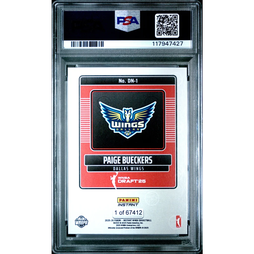 PSA graded 2015 Panini Instant WNBA Draft Paige Bueckers card