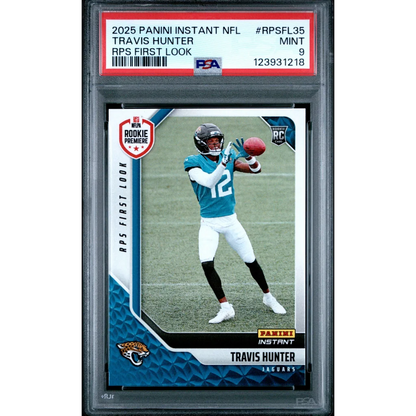PSA graded 2017 Panini Instant Travis Hunter NFL card 1 of 4062