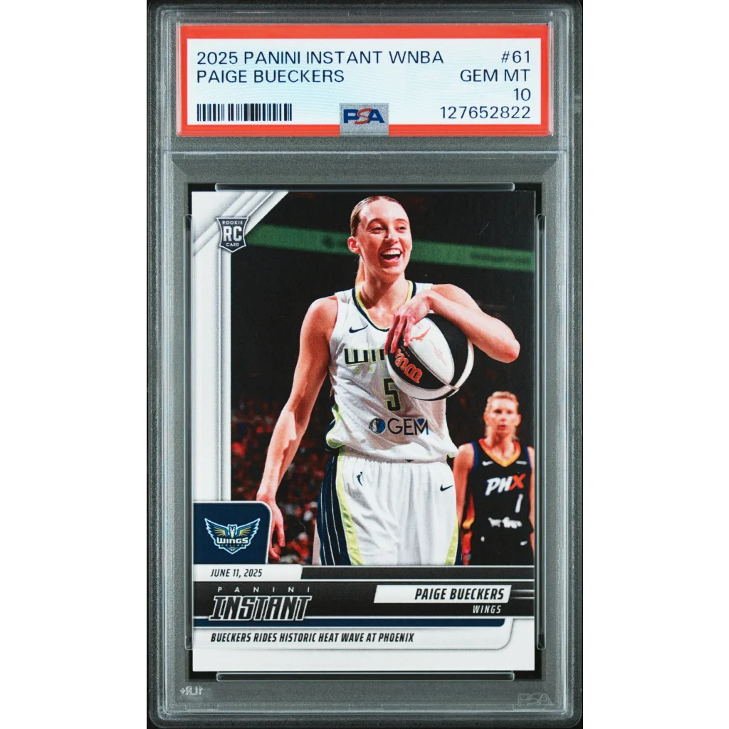 Graded 2025 Panini Instant WNBA Paige Bueckers #61 Rookie RC Basketball Card PSA 10 Gem Mint | Hall of Fame Sports Memorabilia | vintageantiquesgifts.com