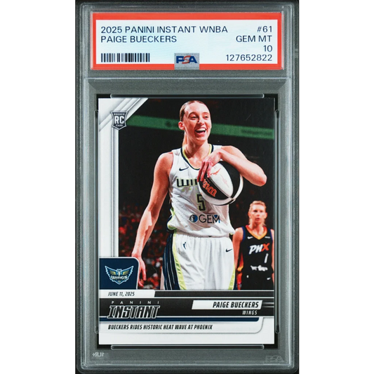 Graded 2025 Panini Instant WNBA Paige Bueckers #61 Rookie RC Basketball Card PSA 10 Gem Mint | Hall of Fame Sports Memorabilia | vintageantiquesgifts.com