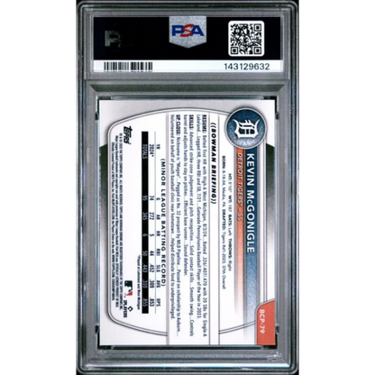 PSA 10 Graded 2025 Topps Bowman Chrome Kevin McGonigle Tigers Rookie Card