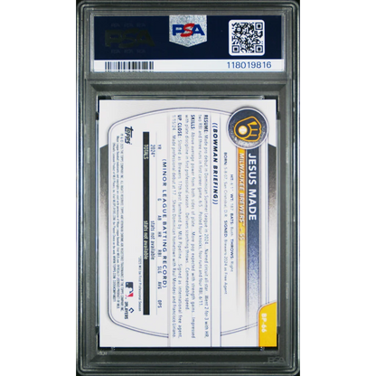Graded 2025 Topps Bowman Jesus Made #BP66 Paper Prospects Rookie RC Baseball Card PSA 10 Gem Mint | PSA 10 Gem Mint Graded Rookie Card | vintageantiquesgifts.com