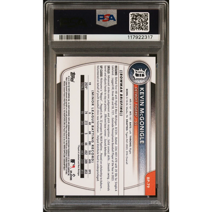 PSA 10 Graded 2025 Topps Bowman Kevin McGonigle #BP79 Rookie Card