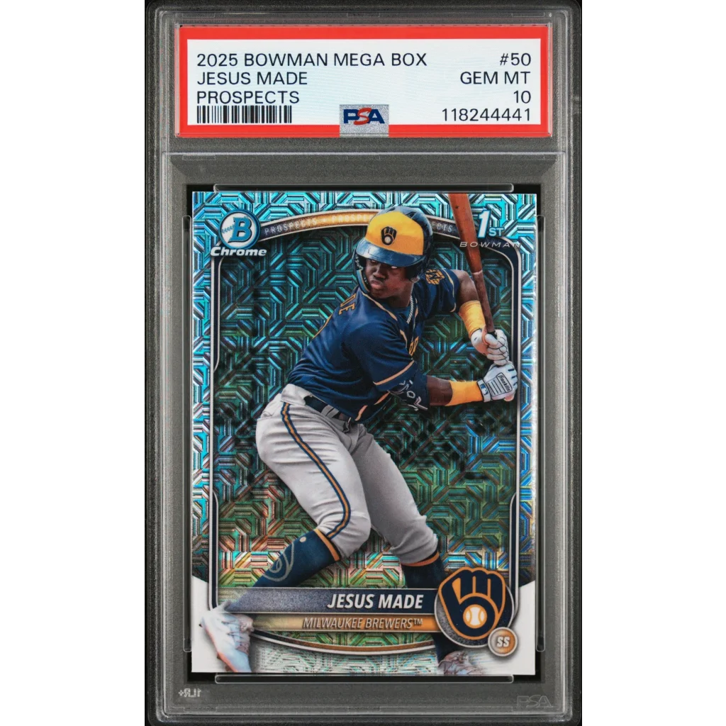 2025 Bowman Jesus Made #50 Prospect RC PSA 10 Gem Mint Card