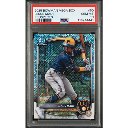 2025 Bowman Jesus Made #50 Prospect RC PSA 10 Gem Mint Card