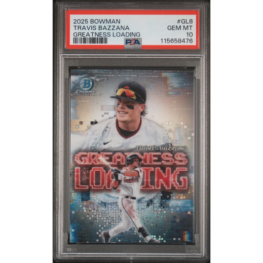 PSA 10 Graded 2025 Bowman Chrome Travis Bazzana Rookie Card