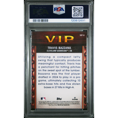 Graded 2025 Topps Bowman Travis Bazzana #VIP8 Very Important Prospects Rookie RC Baseball Card PSA 10 Gem Mint | PSA 10 Gem Mint Graded Rookie Card | vintageantiquesgifts.com