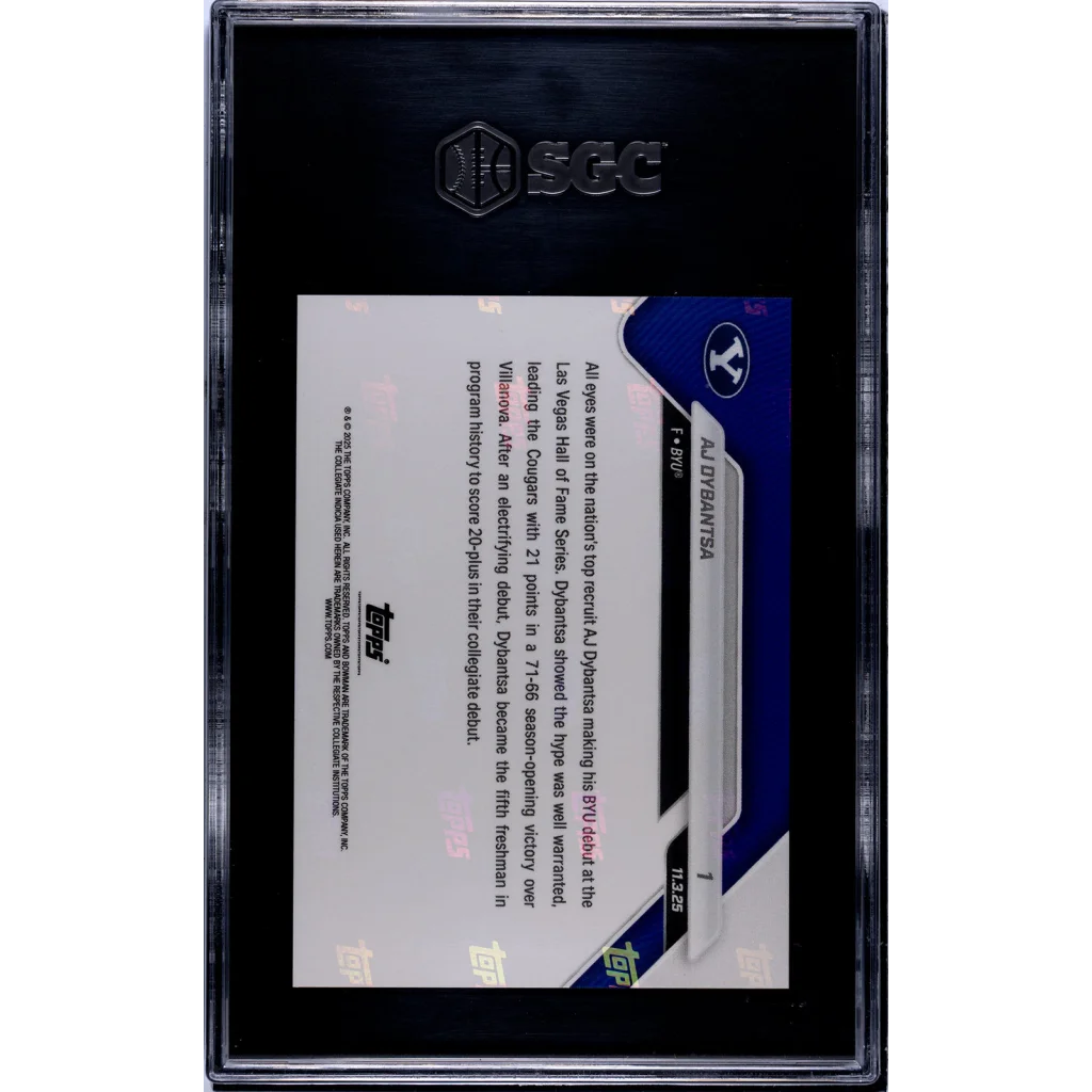 Graded SGC 9.5 Al Bryant baseball card in black sleeve