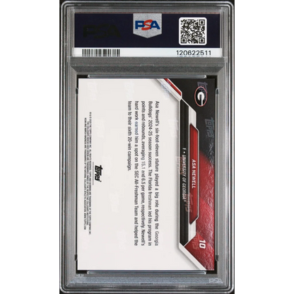 Graded 2025 Topps Bowman U Now Asa Newell PSA 10 Rookie Card in Slab