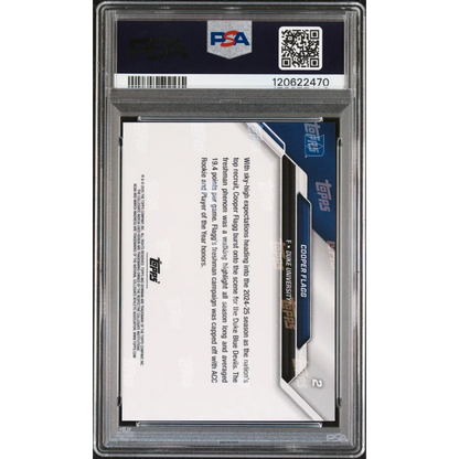 Graded 2025 Topps Bowman U Now Cooper Flagg #2 March Madness Rookie RC Basketball Card PSA 10 Gem Mint | PSA 10 Gem Mint Graded Rookie Card | vintageantiquesgifts.com