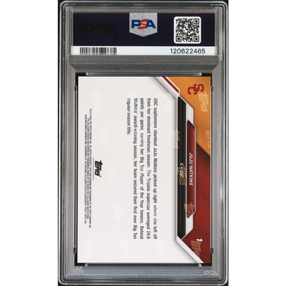 Graded 2025 Topps Bowman U Now JuJu Watkins #1 March Madness Rookie RC Basketball Card PSA 10 Gem Mint
