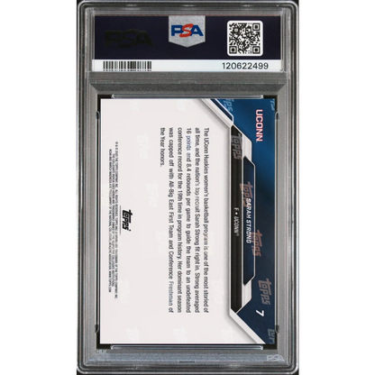 Graded PSA 9 2025 Topps Bowman U Now Sarah Strong #7 UConn Rookie Card
