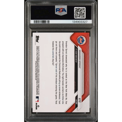 Graded 2025 Topps Now Brandon Sproat #672 Rookie RC Baseball Card PSA 6 EX-MT | PSA 6 EX-MT Graded Rookie Card | vintageantiquesgifts.com
