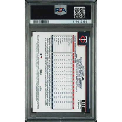 PSA 10 Graded 2025 Topps Brooks Lee #317 Rookie RC Baseball Card Slabbed