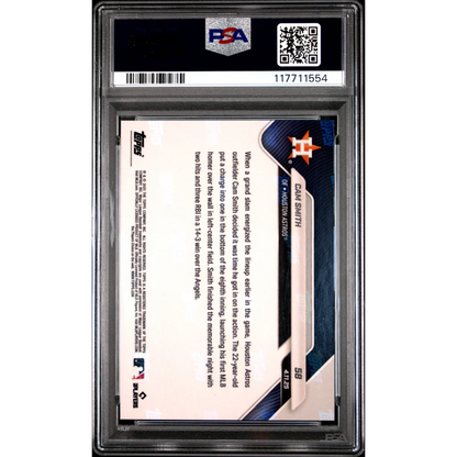 Graded 2025 Topps Now Cam Smith #58 Black Foil /10 Rookie RC Baseball Card PSA 10 Gem Mint
