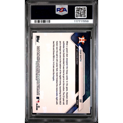 Graded 2025 Topps Now Cam Smith #58 Gold Foil /50 Rookie RC Baseball Card PSA 9 Mint | PSA 9 Mint Graded Rookie Card | vintageantiquesgifts.com