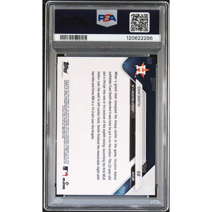 Graded 2025 Topps Now Cam Smith #58 Rookie RC PSA 9 Mint baseball card