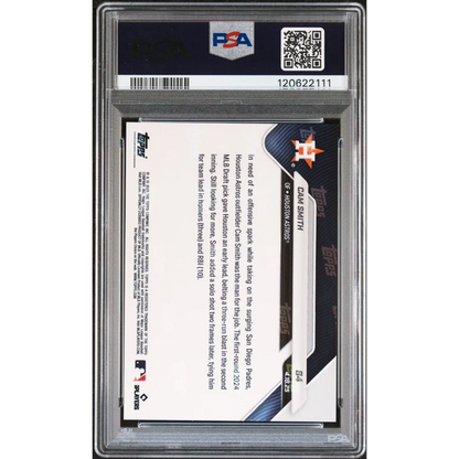 Graded 2025 Topps Now Cam Smith #84 Orange Foil /25 Rookie RC Baseball Card PSA 7 Near Mint