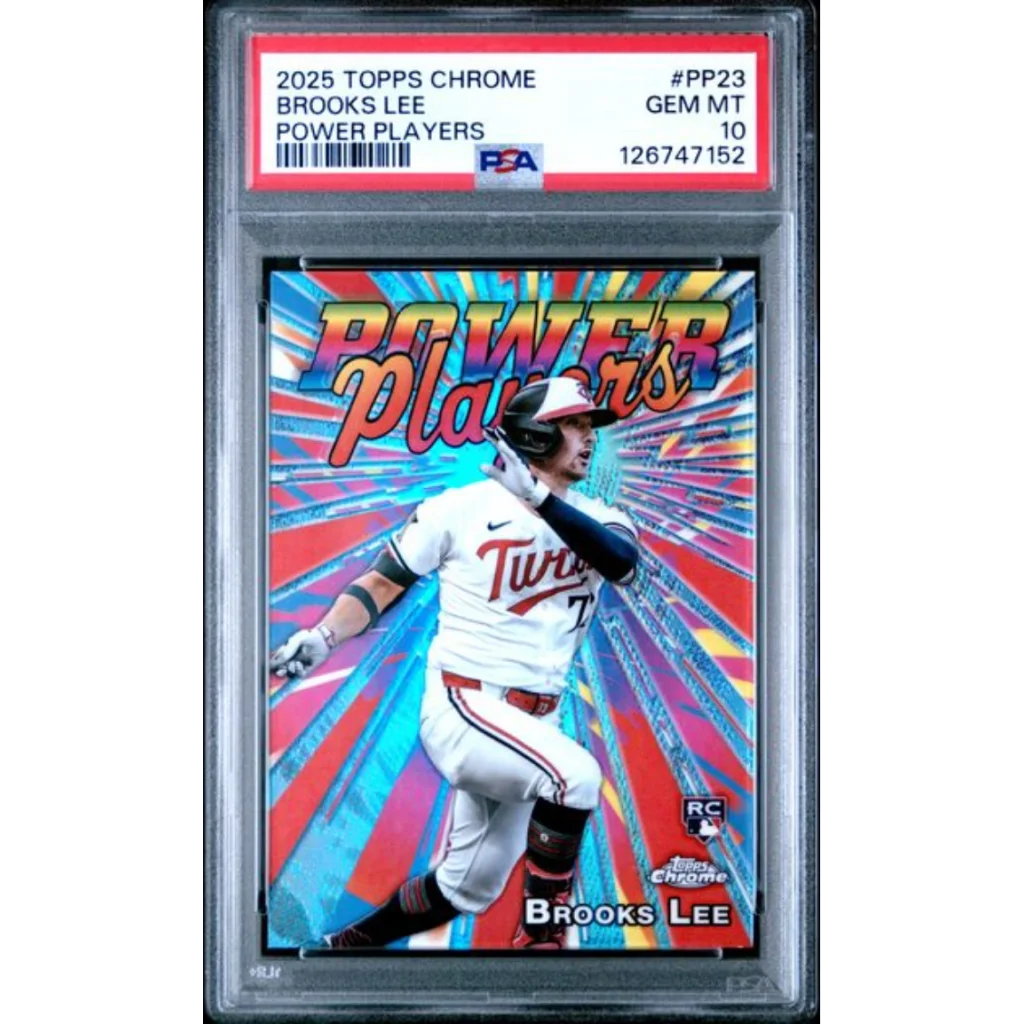 Graded 2025 Topps Chrome Brooks Lee #PP23 Power Players Rookie RC Baseball Card PSA 10 Gem Mint | Hall of Fame Sports Memorabilia | vintageantiquesgifts.com
