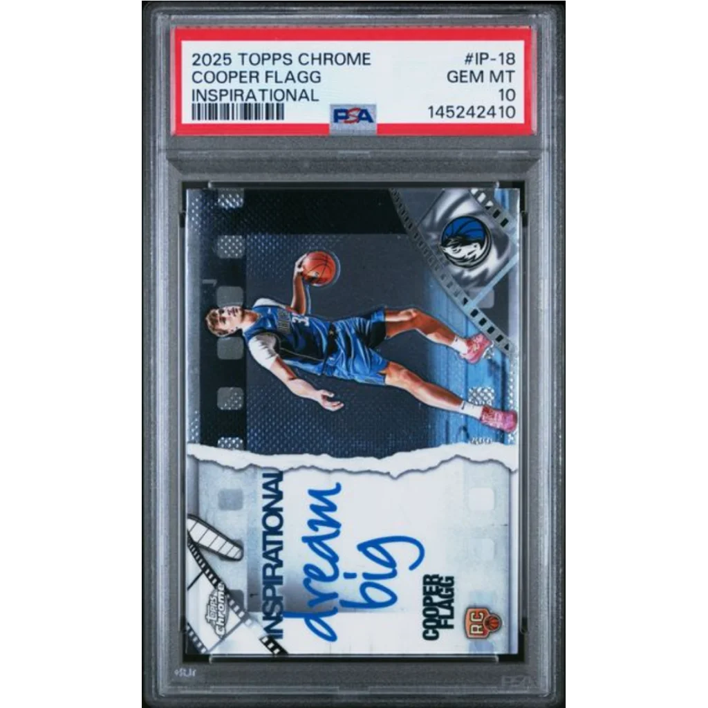 Graded PSA 10 2025 Topps Chrome Cooper Flagg Inspirational Rookie RC #IP18
