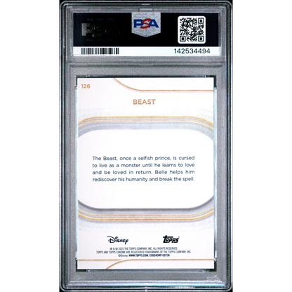 Graded 2025 Topps Chrome Disney Beast 126 Beauty and the Beast Trading Card PSA 10 Gem Mint | PSA 10 Gem Mint Graded Collectible Card | vintageantiquesgifts.com