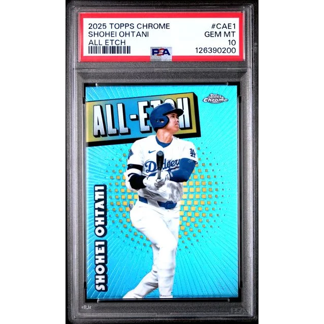 Graded 2025 Topps Chrome Shohei Ohtani #CAE1 All Etch Baseball Card PSA 10 Gem Mint