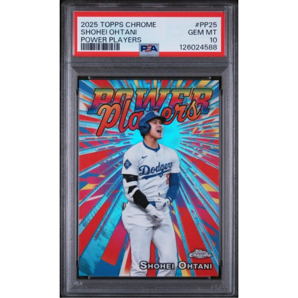Graded PSA 10 2025 Topps Chrome Shohei Ohtani #PP25 Power Players card