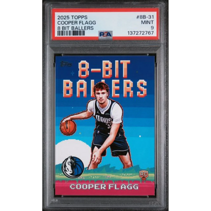Graded PSA 9 2025 Topps Cooper Flagg 8 Bit Ballers #8B-31 Rookie Card