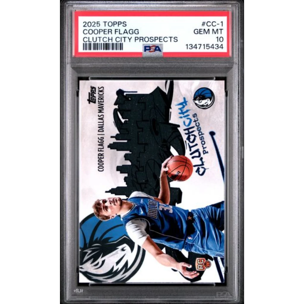 Graded 2025 Topps Cooper Flagg #CC1 Clutch City Prospects Rookie RC Basketball Card PSA 10 Gem Mint | Hall of Fame Sports Memorabilia | vintageantiquesgifts.com