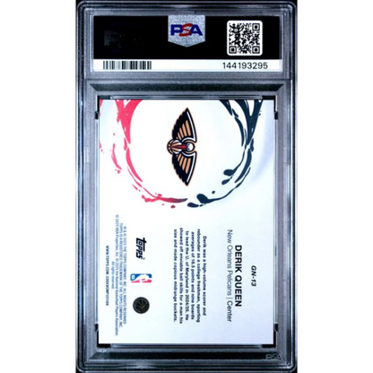 PSA 10 Graded 2025 Topps Derik Queen #GN13 Rookie Card with Pelicans Logo