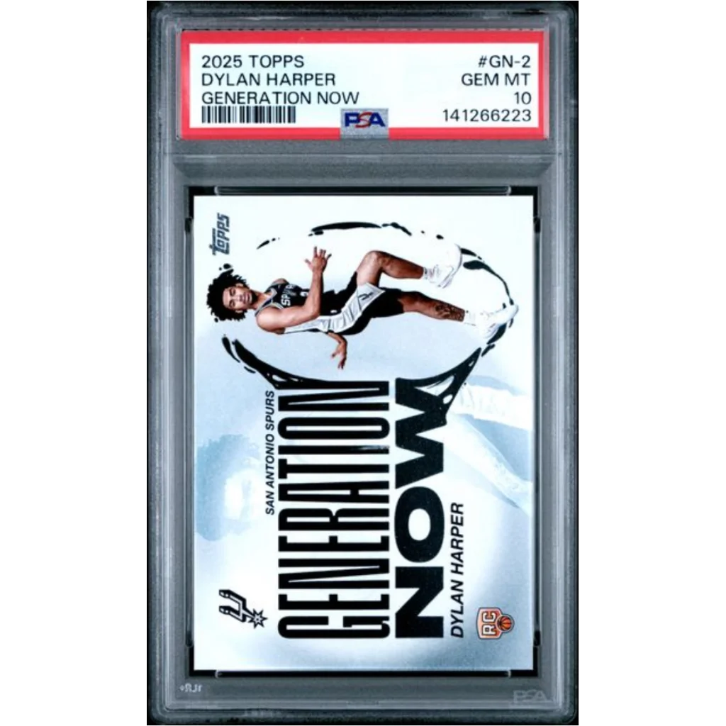 2025 Topps Dylan Harper GN-2 Generation Now RC PSA 10 Gem Mint slab