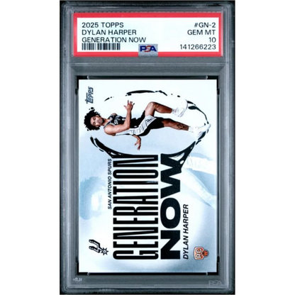2025 Topps Dylan Harper GN-2 Generation Now RC PSA 10 Gem Mint slab