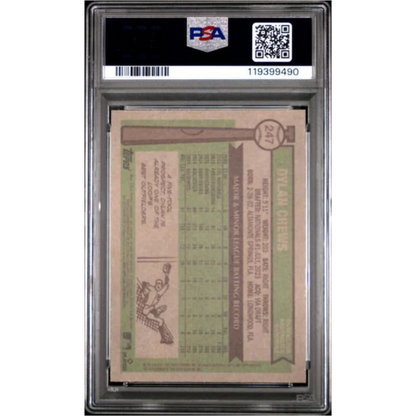 Graded 2025 Topps Heritage Dylan Crews #247 Rookie RC Baseball Card PSA 10 Gem Mint | PSA 10 Gem Mint Graded Rookie Card | vintageantiquesgifts.com