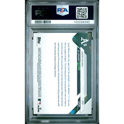 PSA 10 Graded 2025 Topps Now Jacob Wilson #177 Dodgers Rookie Card
