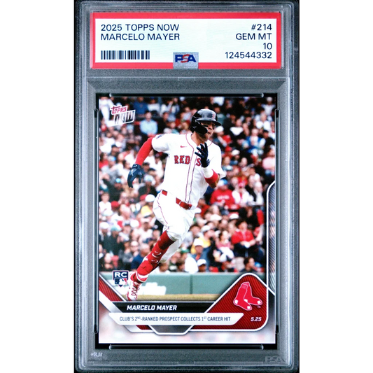 2025 Topps Now Marcelo Mayer #214 Rookie RC PSA 10 Gem Mint Card