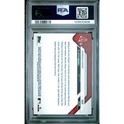 PSA 10 Graded 2018 Topps Marcell Ozuna Baseball Card in Slab