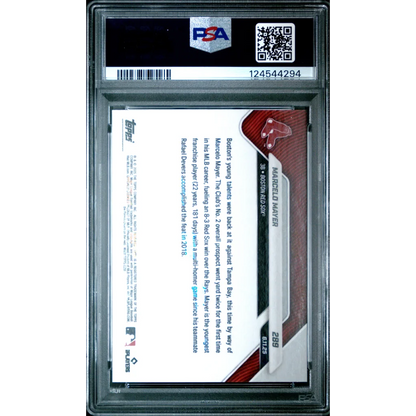 Graded 2025 Topps Now Marcelo Mayer #289 Orange Foil /25 Rookie RC Baseball Card PSA 10 Gem Mint | PSA 10 Gem Mint Graded Rookie Card | vintageantiquesgifts.com