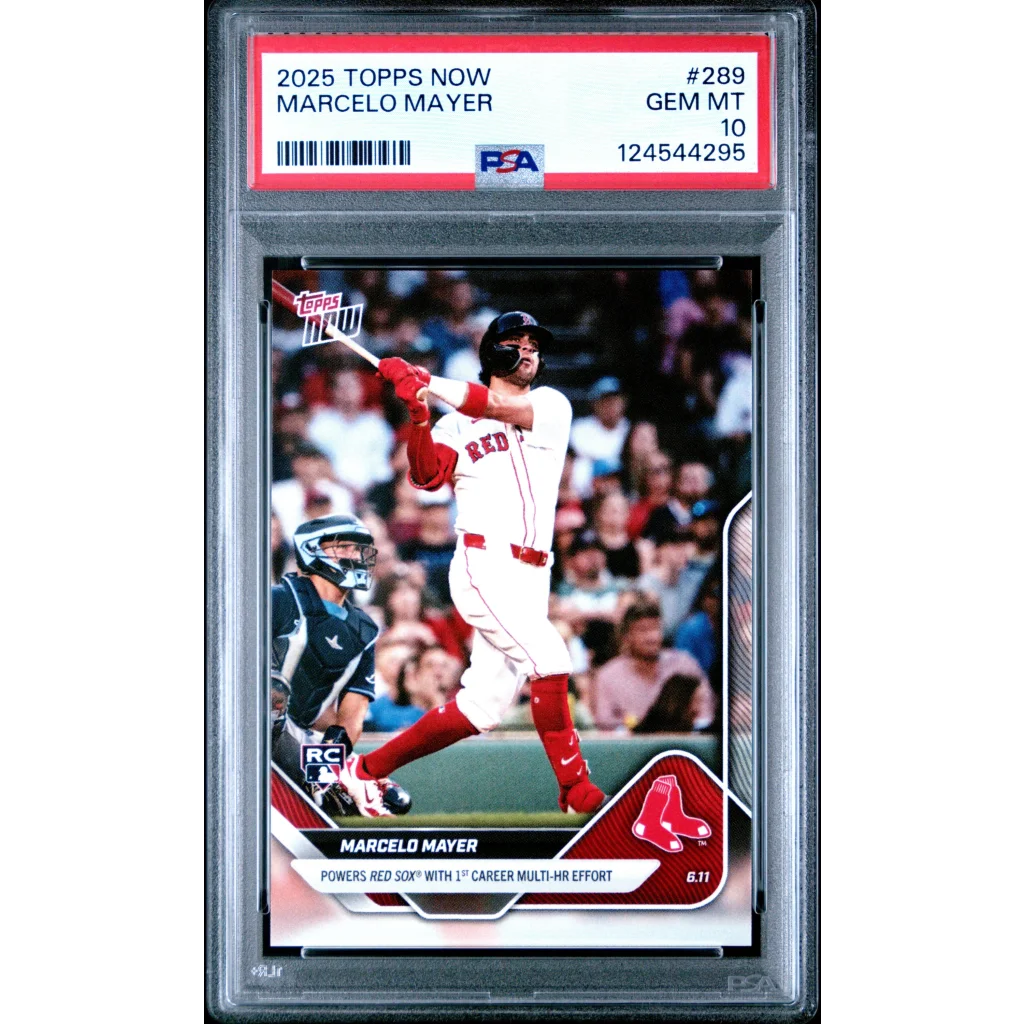 Graded 2025 Topps Now Marcelo Mayer Rookie PSA 10 Gem Mint Card