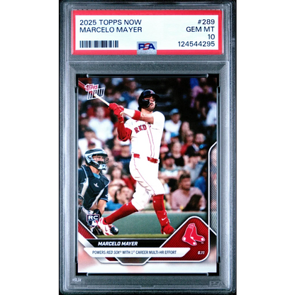 Graded 2025 Topps Now Marcelo Mayer Rookie PSA 10 Gem Mint Card