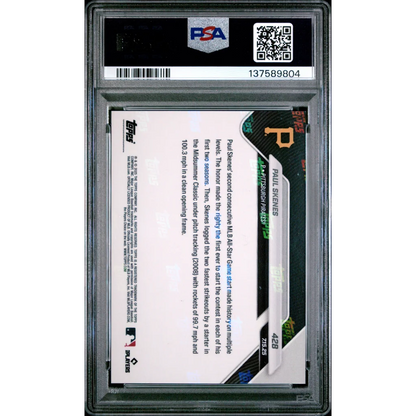 Graded 2025 Topps Now Paul Skenes 428 Baseball Card PSA 10 Gem Mint | PSA 10 Gem Mint Graded Baseball Card | vintageantiquesgifts.com