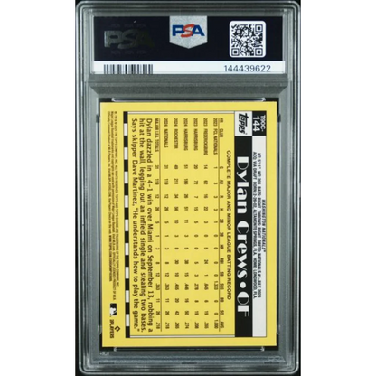 Graded 2025 Topps Silver Pack Dylan Crews 144 Blue 150 Rookie RC Baseball Card PSA 10 Gem Mint | PSA 10 Gem Mint Graded Rookie Card | vintageantiquesgifts.com