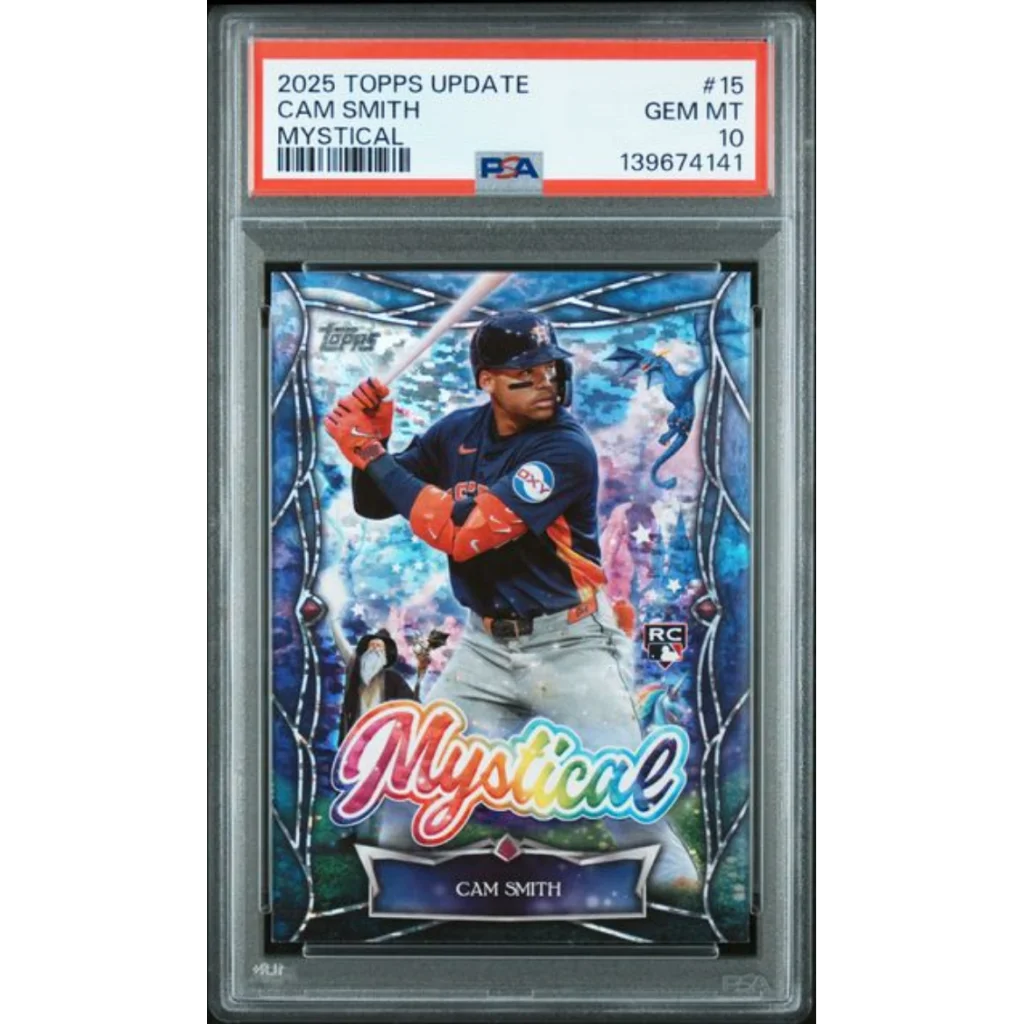 2025 Topps Update Cam Smith #15 Mystical RC PSA 10 Gem Mint card