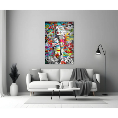 Pop Art Marilyn Monroe Comic Book Wall Art Canvas Print | Modern Wall Art Decor | vintageantiquesgifts.com