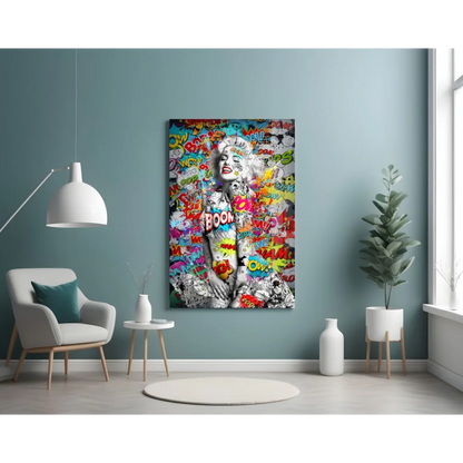 Pop Art Marilyn Monroe Comic Book Wall Art Canvas Print | Contemporary Home Wall Art | vintageantiquesgifts.com