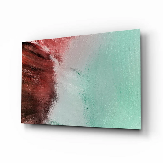Vibrant Red Teal Abstract Canvas Wall Art | Insigneart USA | vintageantiquesgifts.com