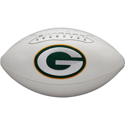 Green Bay Packers Embroidered Logo Autograph Edition Football | Creative Sports | vintageantiquesgifts.com