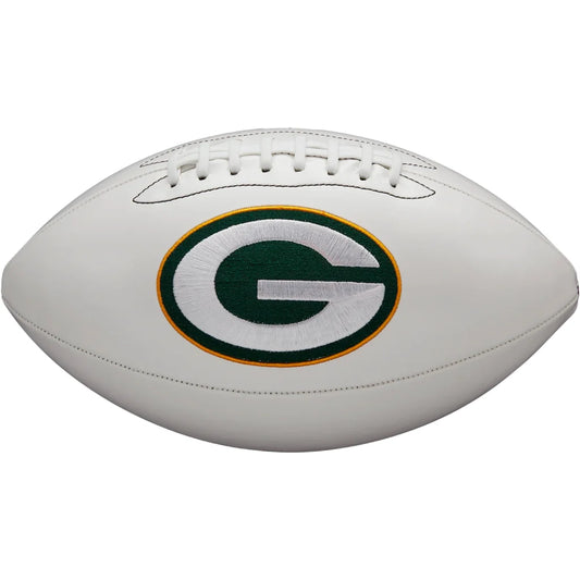 Green Bay Packers Embroidered Logo Autograph Edition Football | Creative Sports | vintageantiquesgifts.com