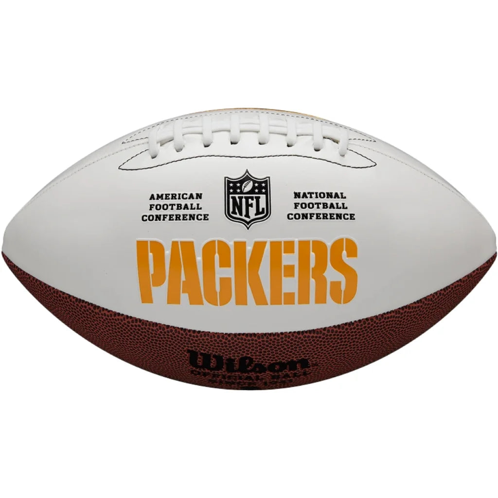 Green Bay Packers Embroidered Logo Autograph Edition Football | Authentic Sports Collectible | vintageantiquesgifts.com