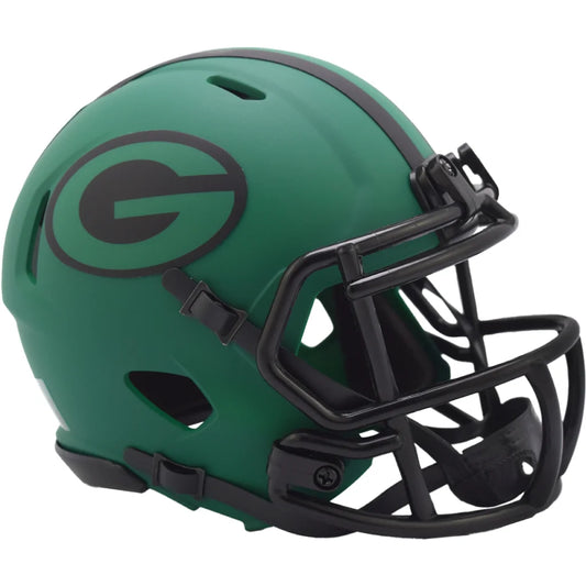 Green Bay Packers Rave Mini Football Helmet Features Matte Finish | Creative Sports | vintageantiquesgifts.com